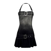 Vestido vaquero mini vintage para mujer